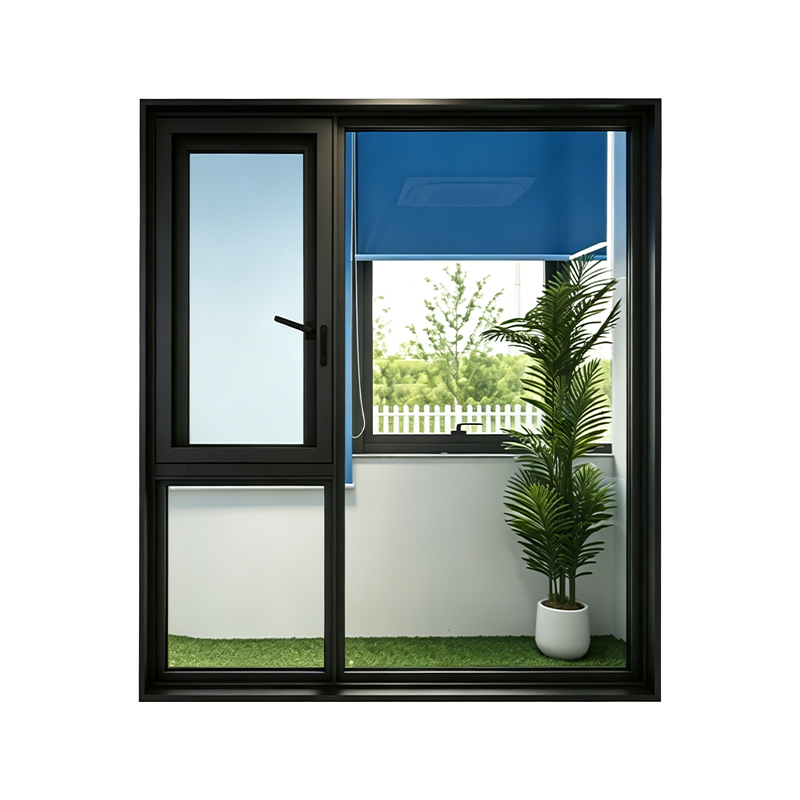 Janela integrada de malha de aço com abertura externa elétrica 120
